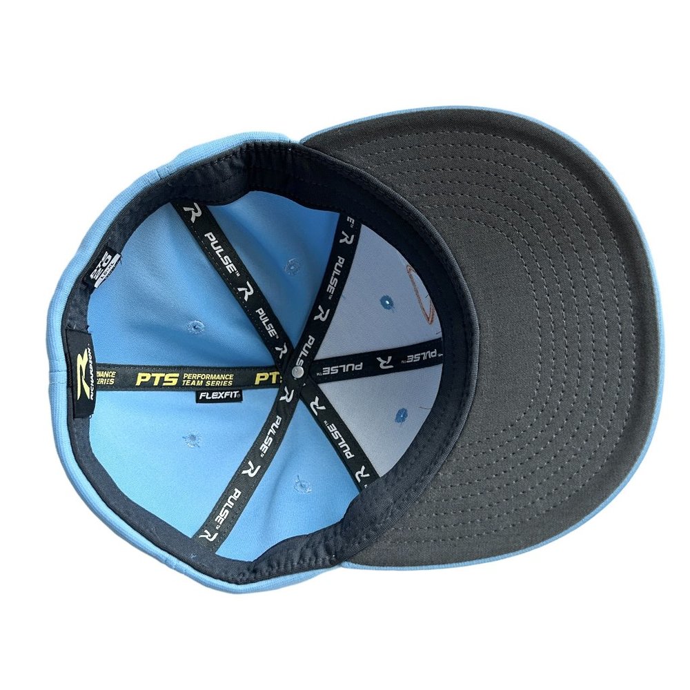 SPIDERZ Sports Light Blue Baseball Cap Hat Richardson Flex Fit Size LG/XL - Picture 4 of 7